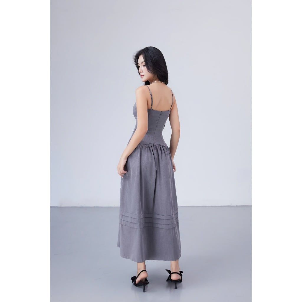 Đầm Nữ Thiết Kế Hai Dây Dự Tiệc Dáng Xòe Sang Trọng - THONY DRESS - GOÛT DE JUN