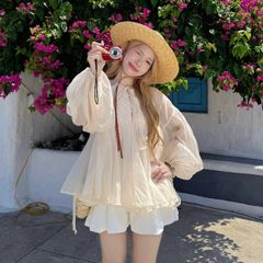 Áo  Nữ Tay Dài Voan Tơ Bồng Bềnh Siêu Xinh - NYSA TOP - GOÛT DE JUN