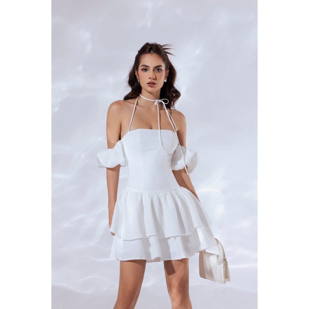 Đầm Nữ Trễ Vai Ôm Dáng Form Xòe - PANSY DRESS - GOÛT DE JUN
