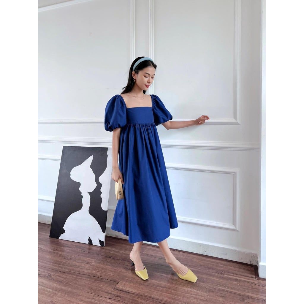 GOÛT DE JUN - Đầm dài babydoll tay bồng - Austin Dress