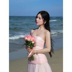 Đầm Nữ Maxi Ôm Body Hai Dây Nhún Eo Dáng Xòe Tôn Dáng - OTANI DRESS - GOÛT DE JUN