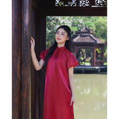 Áo Dài Nữ Tay Phồng Chất Liệu Organza Dễ Thương (Không kèm quần) - MỘC SƯƠNG  - GOÛT DE JUN