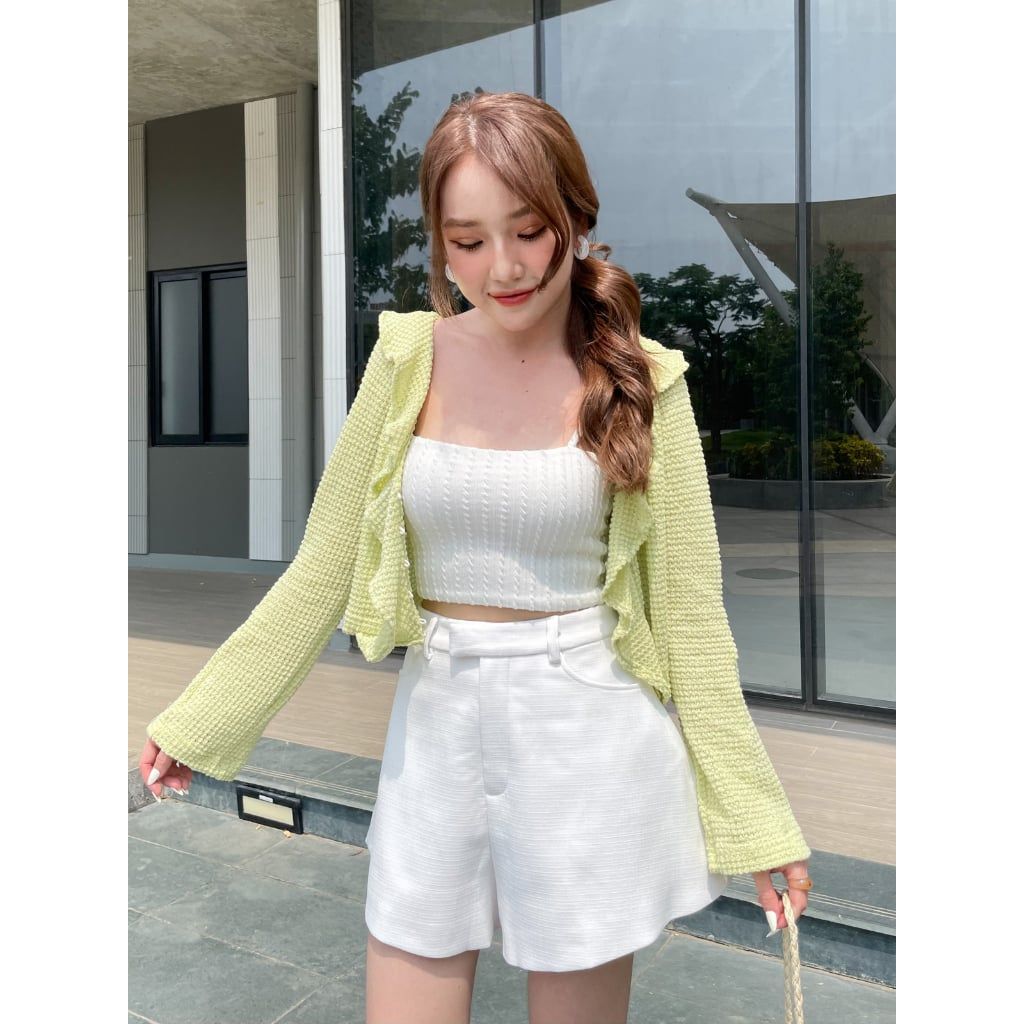 Áo Croptop 2 Dây Basic Mokie Top - GOÛT DE JUN