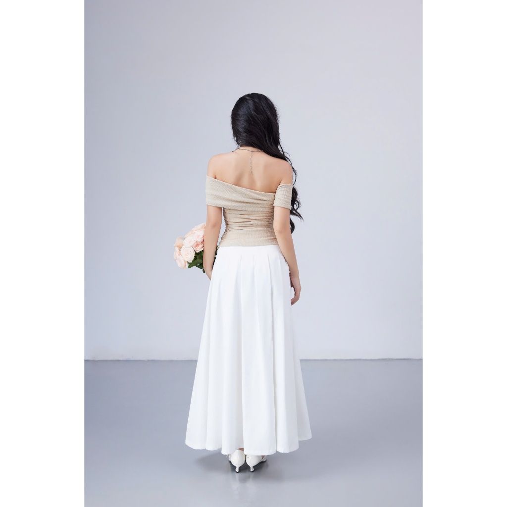 Chân Váy Nữ Dáng Dài Xếp Li Basic - MAZY SKIRT - GOÛT DE JUN