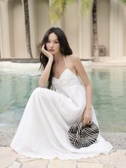 Đầm Nữ HIYOR Maxi Đi Biển Mùa Hè Hở Lưng GOÛT DE JUN