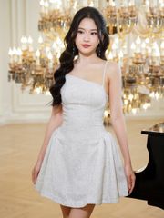 Đầm Nữ Đi Tiệc Hai Dây Nhún Bèo Tôn Dáng - LAVEY DRESS - GOÛT DE JUN
