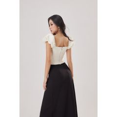 Áo Croptop Dáng Corset Tay Bồng Tôn Eo - CALIE TOP - GOÛT DE JUN