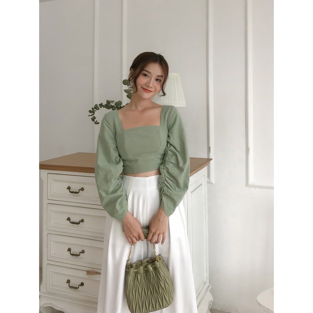 Áo Croptop Cut-out lưng Goût De Jun PYKO TOP