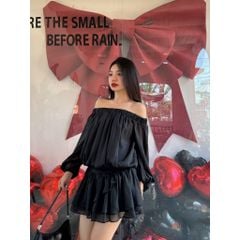 Đầm Nữ Trễ Vai Voan Lụa Thiết Kế Dáng Xòe Hot Trend - SION DRESS - GOÛT DE JUN