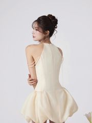 Đầm Nữ SIROF Cổ Yếm Form Ngắn Dáng Bí Quyến Rũ Thanh Lịch Nữ Tính GOÛT DE JUN