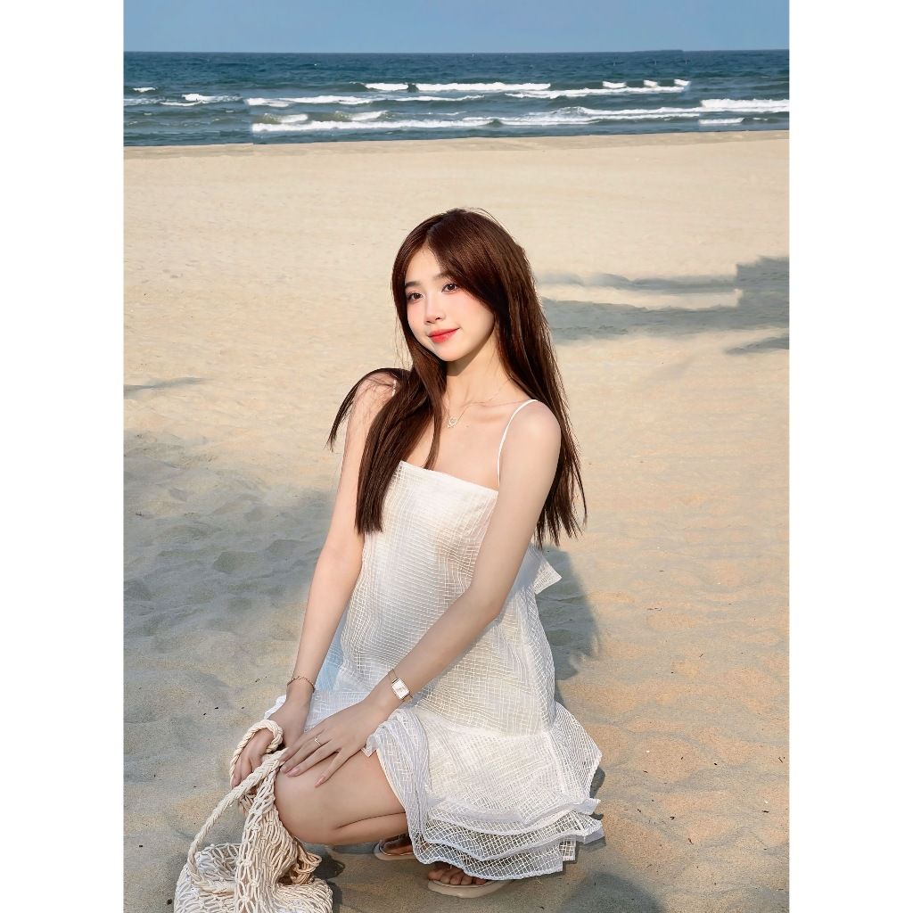Đầm Nữ Hai Dây Form Xòe Tầng Bánh Bèo Mùa Hè - PATTY DRESS - GOÛT DE JUN