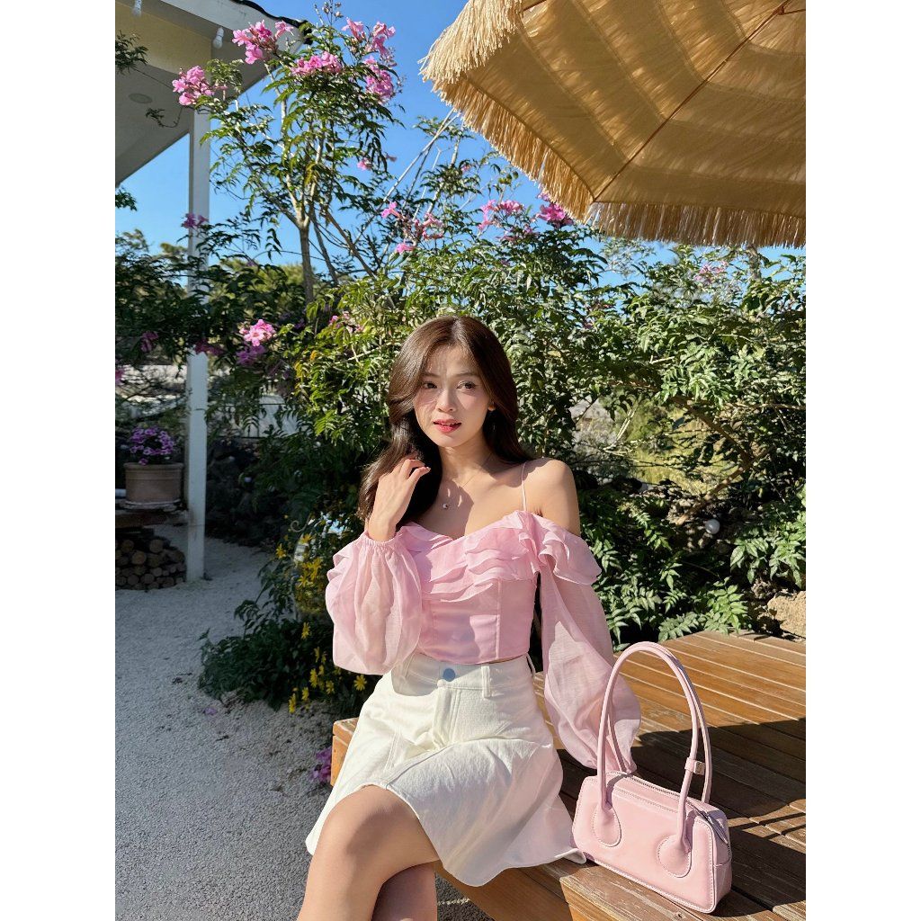 Chân Váy Nữ Kaki Ngắn Form Xòe Hot Trend  - CEENI SKIRT - GOÛT DE JUN