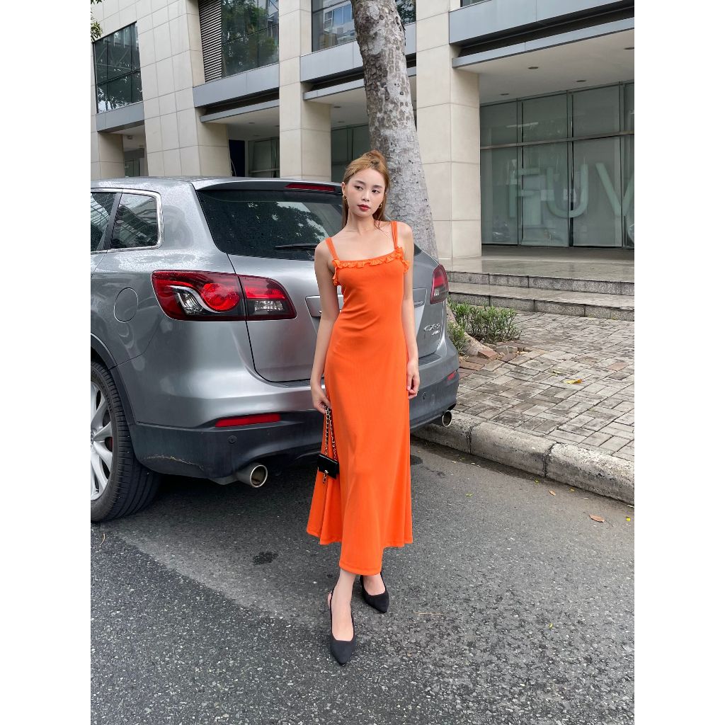 Đầm Hai Dây Kiểu Dáng Xòe Form Dài - TOGA DRESS - GOÛT DE JUN