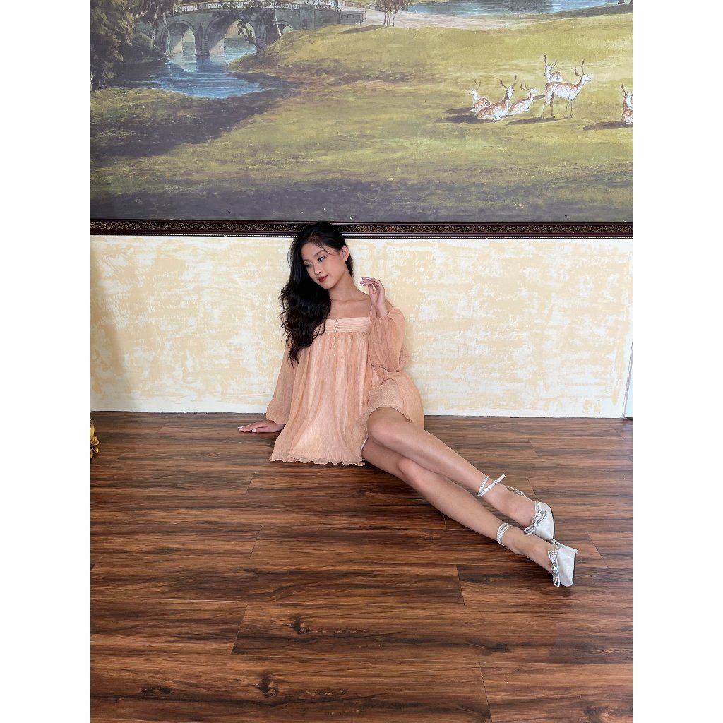 Đầm Nữ Babydoll Thiết Kế Tay Phồng Dễ Thương - RISTIN DRESS - GOÛT DE JUN