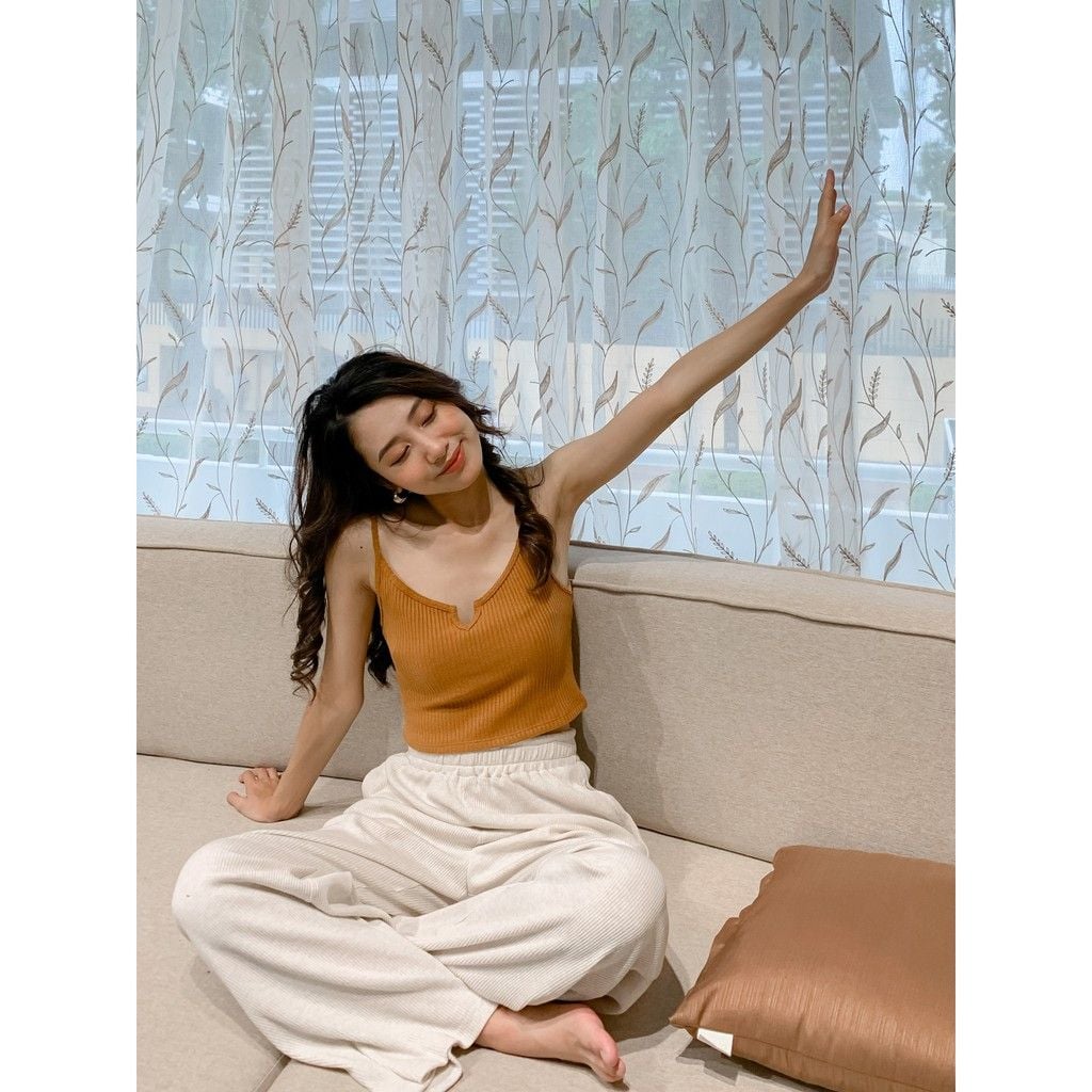 [Mã LT50 giảm 50k đơn 250k] Áo thun hai dây croptop Goût De Jun HAIDO TOP