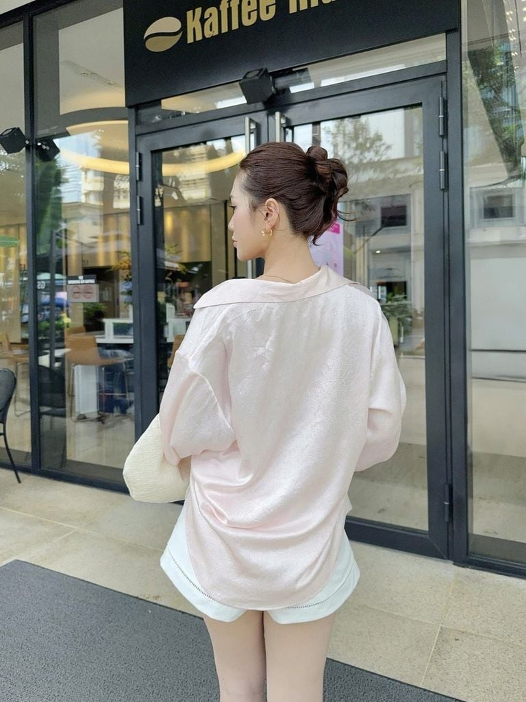 Áo Sơmi Nữ JOVIE Chất Lụa Tay Dài Basic Thanh Lịch GOÛT DE JUN