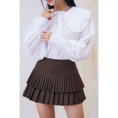 Áo Sơ Mi Tay Phồng Cổ Bèo Tiểu Thư - MAYBI SHIRT - GOÛT DE JUN