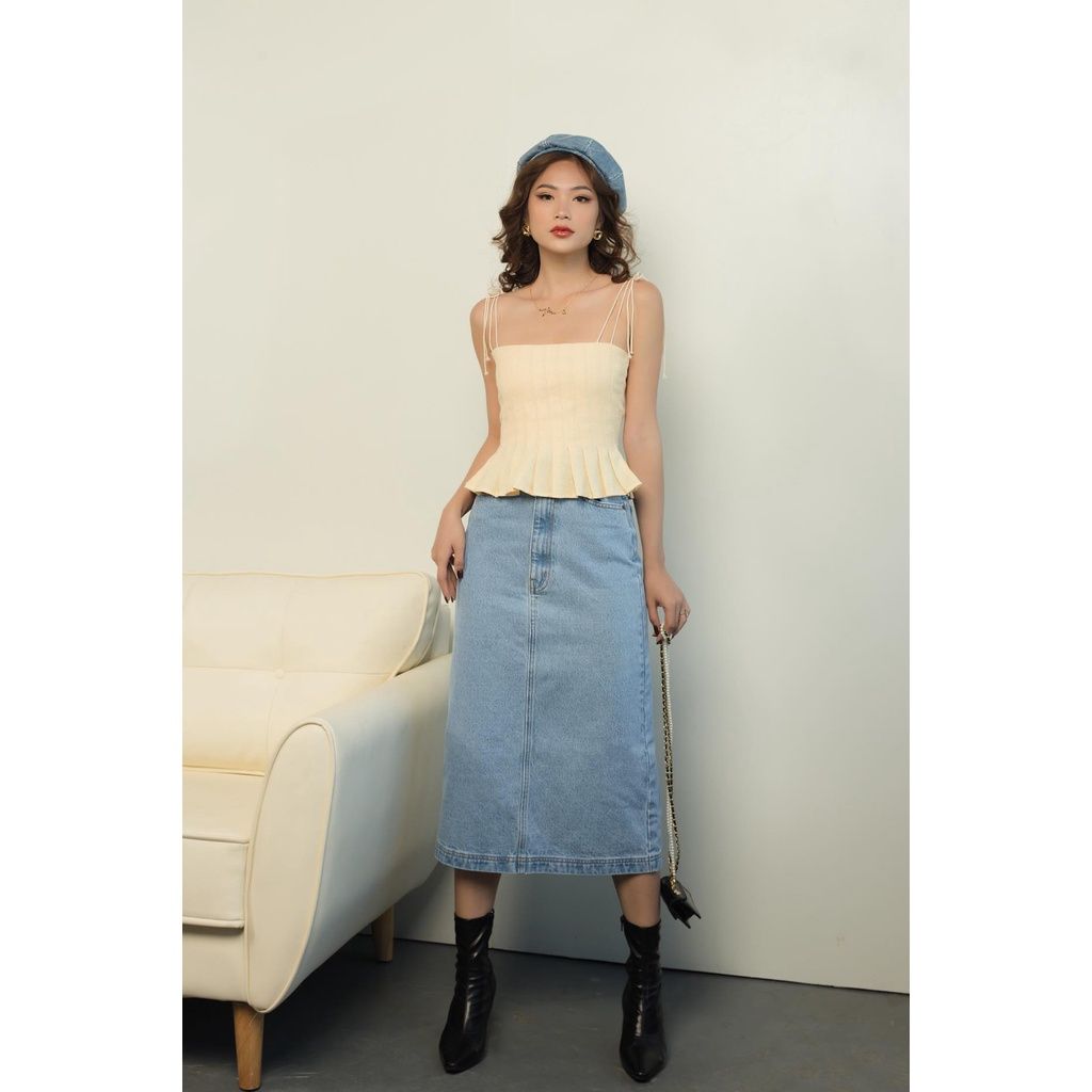 GOÛT DE JUN - Chân váy Jeans dài suông - Jakob Jean Skirt