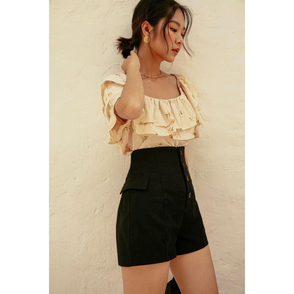 [Mã LT50 giảm 50k đơn 250k] Goût De Jun Quần Shorts Cạp Cao Rakkon Shorts