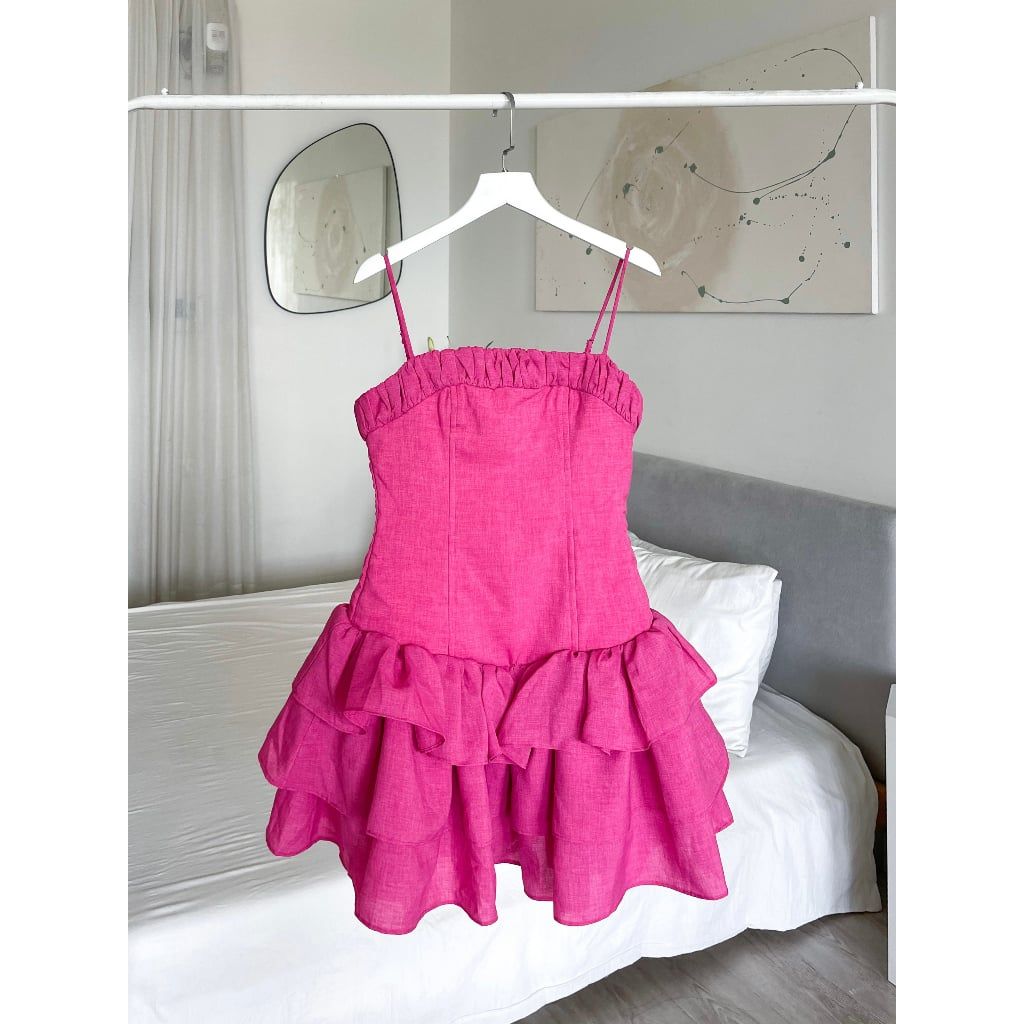 Đầm Nữ Hai Dây Xếp Tầng LONA DRESS - GOÛT DE JUN