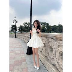 Đầm Nữ Đi Tiệc Form Ngắn Voan Hoa 3D Nữ Tính - YARIS DRESS - GOÛT DE JUN