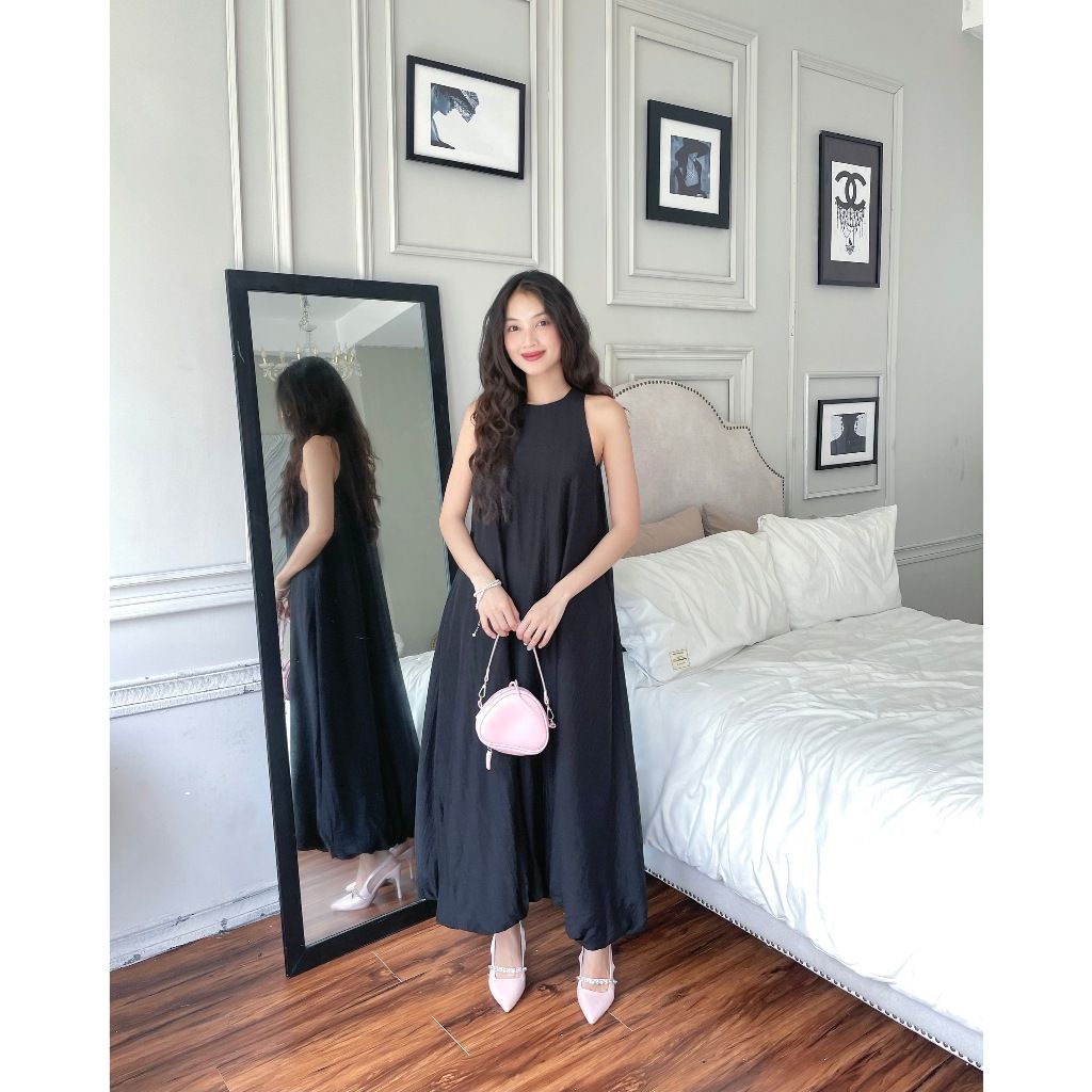 Đầm Nữ Maxi Đi Biển Freesize Dáng Bí Dễ Thương - GINIS DRESS - GOÛT DE JUN