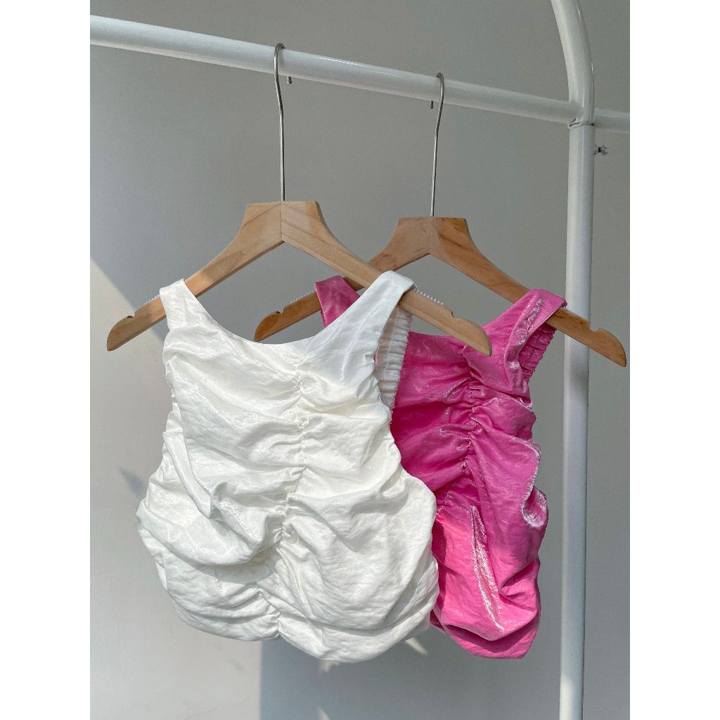Áo Croptop Thiết Kế Nhún Cá Tính - Layde Top - GOÛT DE JUN