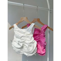 Áo Croptop Thiết Kế Nhún Cá Tính - Layde Top - GOÛT DE JUN