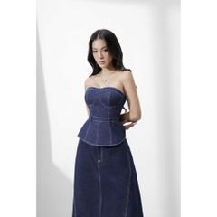 Áo Nữ Denim Thiết Kế Cúp Ngực TUBE TOP - GOÛT DE JUN