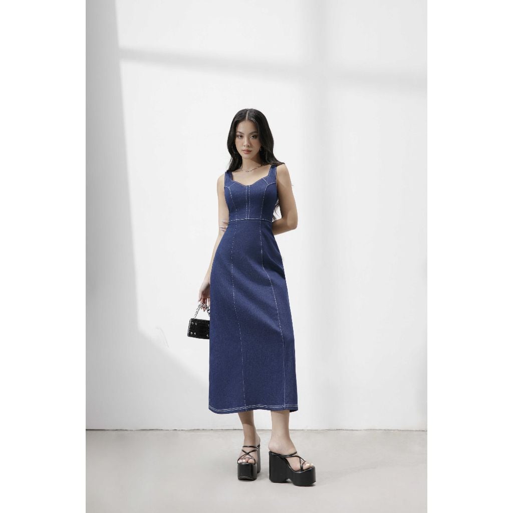 Đầm Nữ Denim Ôm Body Tốn Dáng PANSY DRESS - GOÛT DE JUN