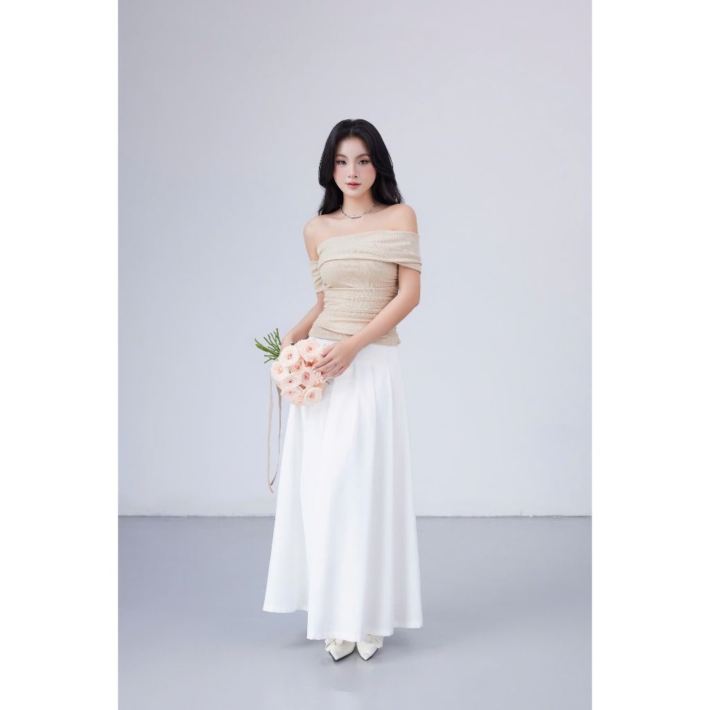 Chân Váy Nữ Dáng Dài Xếp Li Basic - MAZY SKIRT - GOÛT DE JUN