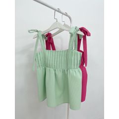 GOÛT DE JUN - Áo hai dây cột nơ - Xanho Top