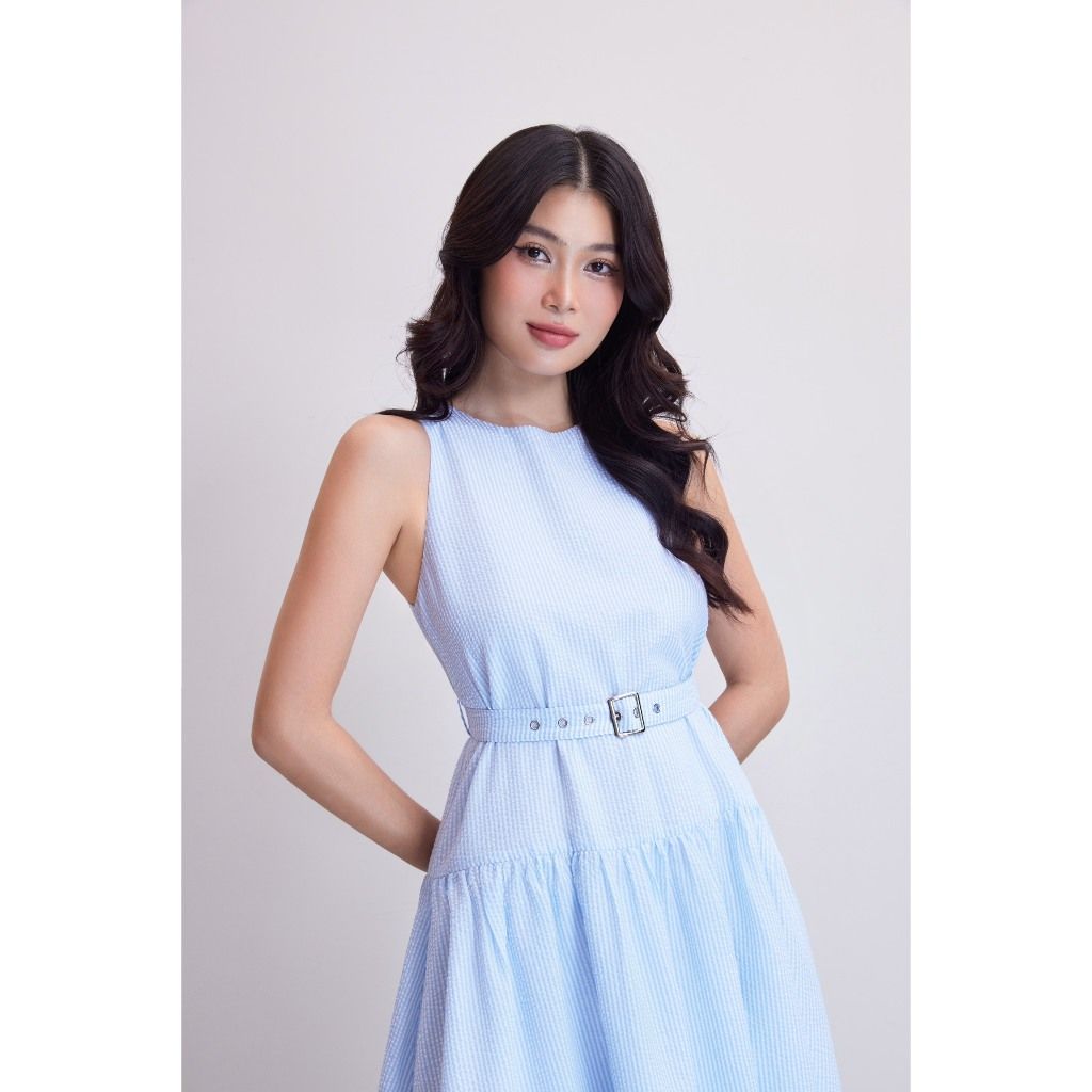 Đầm Nữ Dài Freesize Phối Thắt Lưng Tôn Dáng - ANDRA DRESS - GOÛT DE JUN