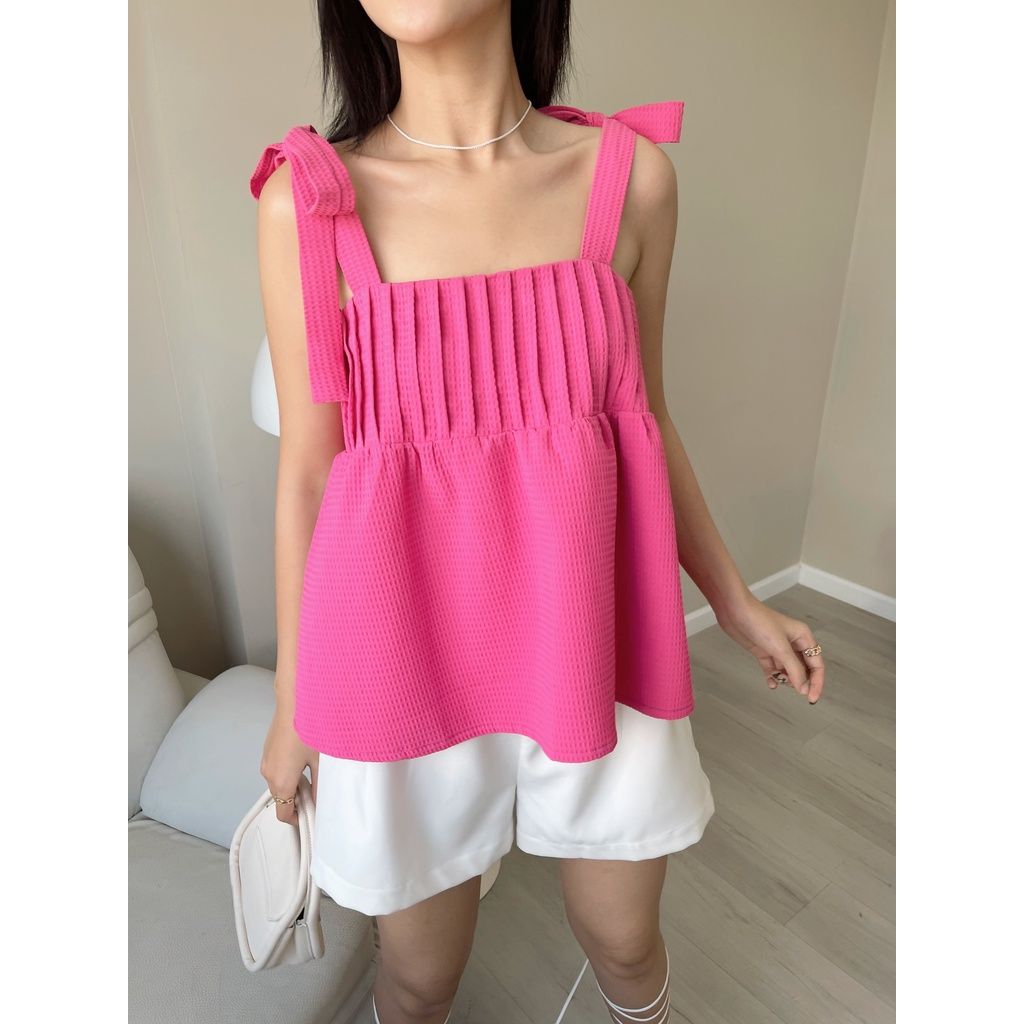 GOÛT DE JUN - Áo hai dây cột nơ - Xanho Top