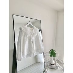 GOÛT DE JUN - Áo cổ bèo họa tiết hoa - Bito Top