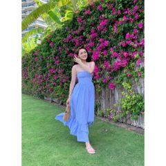 Đầm Nữ Hai Dây Maxi Đi Biển Nhún Eo Tôn Dáng - ROMIS DRESS - GOÛT DE JUN