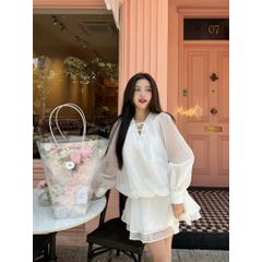 Đầm Nữ Sơ Mi Voan Lụa Thiết Kế Dáng Xòe Hot Trend - REMUS DRESS - GOÛT DE JUN