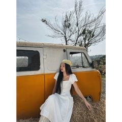 Đầm Nữ Dáng Dài Tay Bồng Cổ Vuông - LOTUS DRESS - GOÛT DE JUN