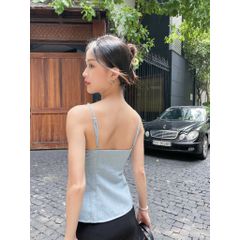 Áo Kiểu Nữ Ha Dây Cổ Đổ - SULLI TOP - GOÛT DE JUN