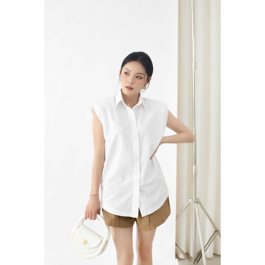 GOÛT DE JUN - Áo sơ mi nữ sát nách - Eri Shirt