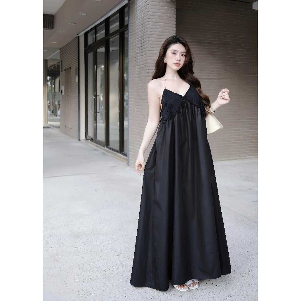 Đầm Nữ Maxi Hai Dây Đi Biển Nhẹ Nhàng Dễ Thương - WAIKI DRESS - GOÛT DE JUN