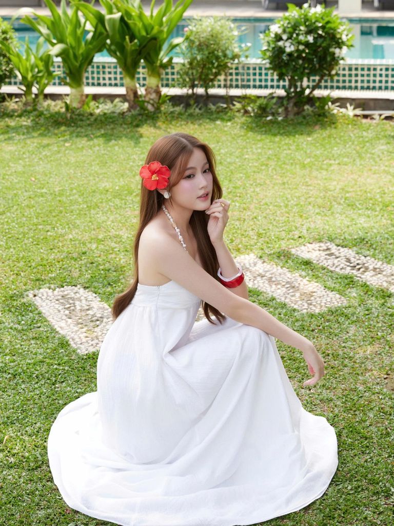 Đầm Nữ HIYOR Maxi Đi Biển Mùa Hè Hở Lưng GOÛT DE JUN
