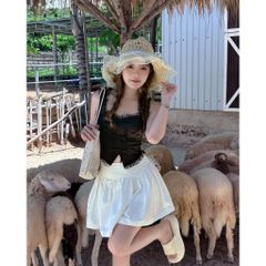 Chân Váy Nữ Thiết Kế Nhún Xoè Năng Động - YINI SKIRT - GOÛT DE JUN