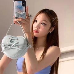 Túi xách nữ phong cách múa ba lê Mini Love Bow Túi đeo chéo một vai ngọt ngào và dễ thương -  GOÛT DE JUN