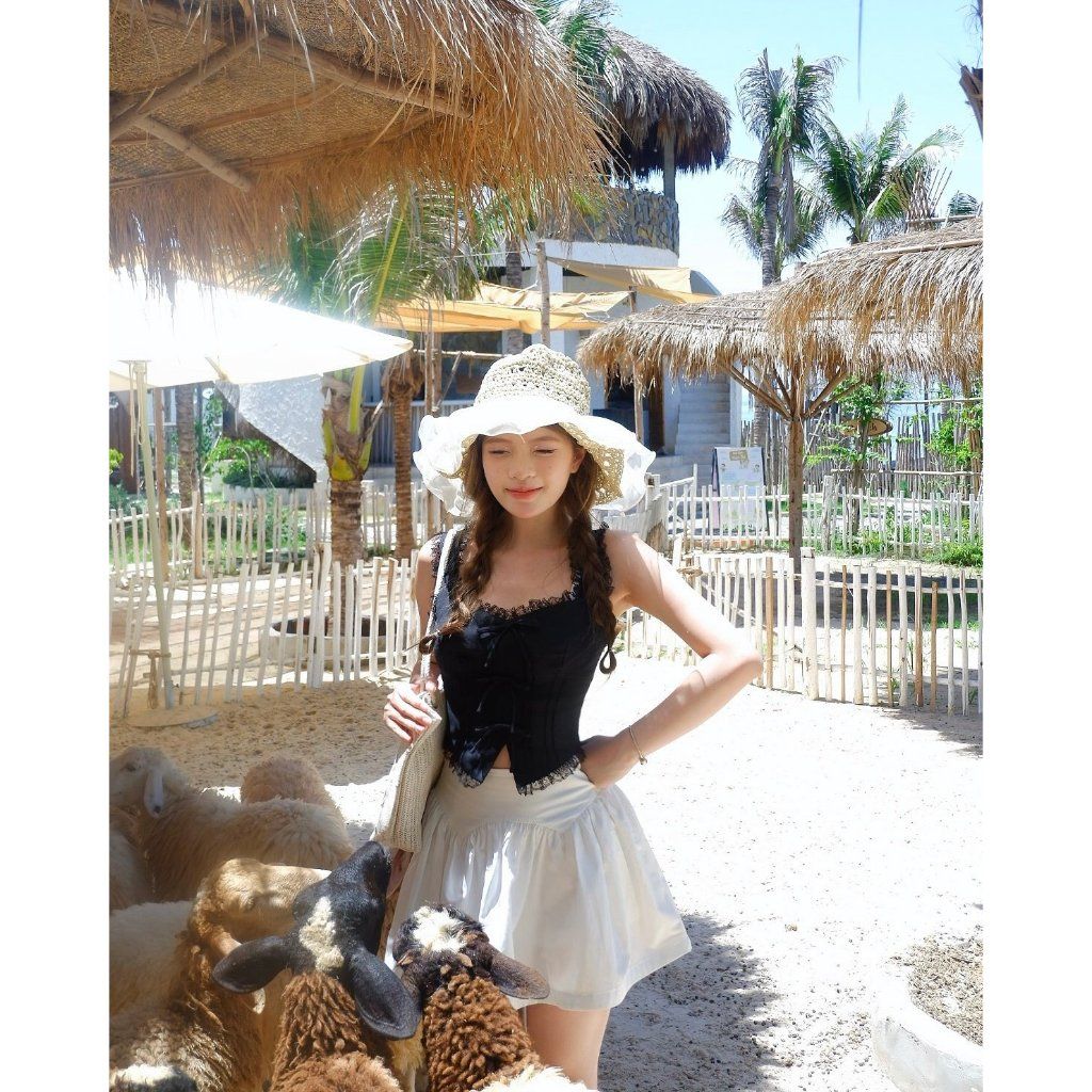 Chân Váy Nữ Thiết Kế Nhún Xoè Năng Động - YINI SKIRT - GOÛT DE JUN