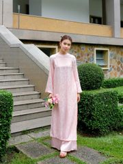 (Không Kèm Áo) Quần Dài Nữ XUÂN CHI Lụa Phối Chun Ống Rộng GOÛT DE JUN