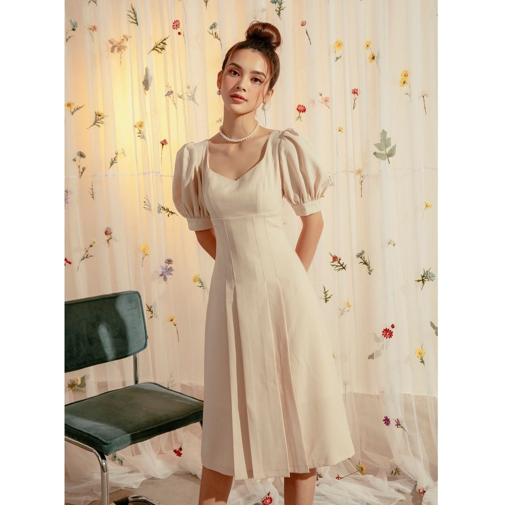 [Mã LT50 giảm 50k đơn 250k] Đầm công sở, đi dạo thanh lịch | Goût De Jun | Mikko Dress