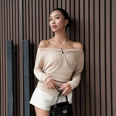 GOUT DE JUN Quần Shorts Denim Nữ Cạp Trễ ARLEN SHORT Quần Ngắn Chất Jean Đứng Form FGSA2605001