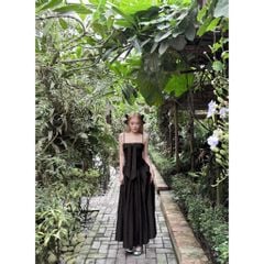 Đầm Nữ Hai Dây Dự Tiện Phối Dáng Xòe - LADIES DRESS - GOÛT DE JUN