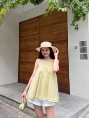 Áo Nữ SEBILK Cổ Yếm Dáng Xòe Dễ Thương GOUT DE JUN